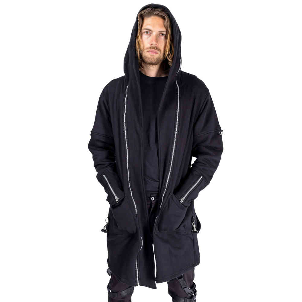 Vixxsin - Wick Kapuzenpullover mit Reißverschluss - Schwarz